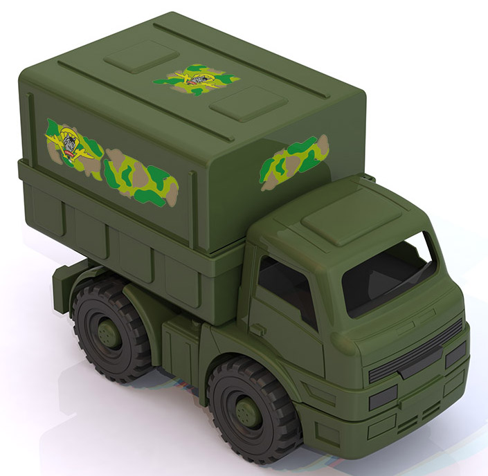 Фургон "Армейский" игрушка Нордпласт Н-238