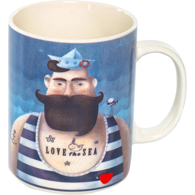 Кружка 510мл Love Sea, NEW BONE CHINA, подар.уп, 133-08065 Olaff 2210423