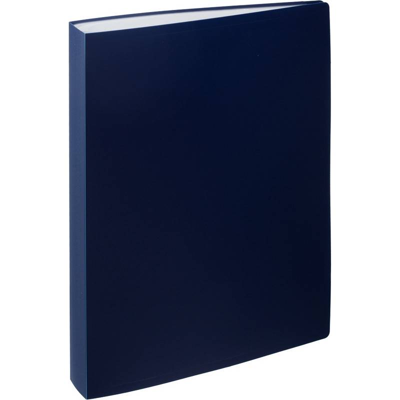 Папка файловая на 80 файлов Attache A4 35 мм синяя (толщина обложки 0.6 мм) 710160