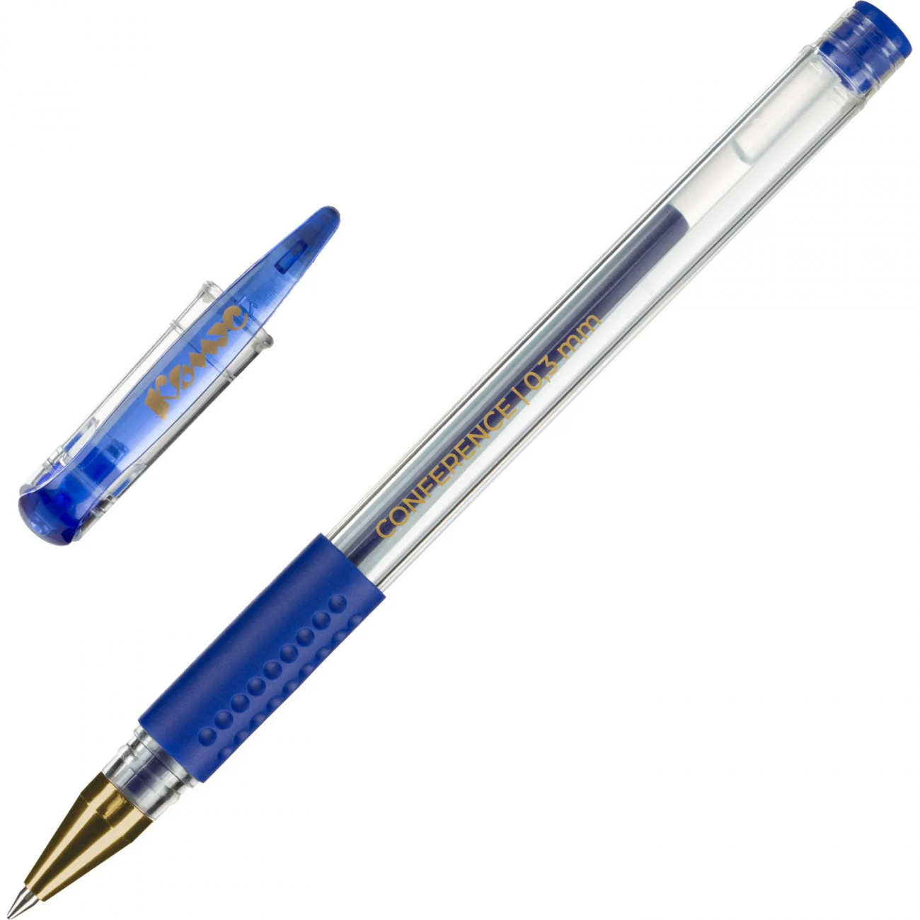 Ручка гелевая неавтомат. Комус Conference, манж,ш.0,5мм,л.0,3мм,син 2266350