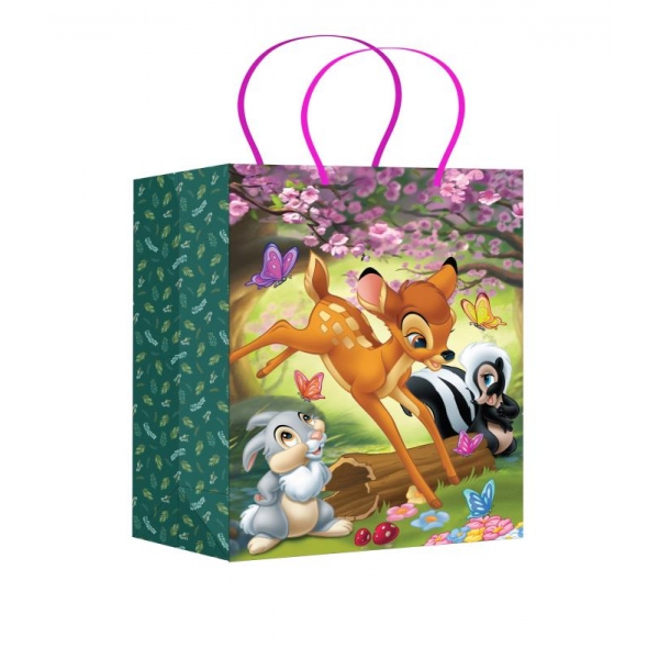 Пакет подарочный матовый, размер Xl, 33х45х15 см. лесные зверята Чудо праздник PXL-122063-DS