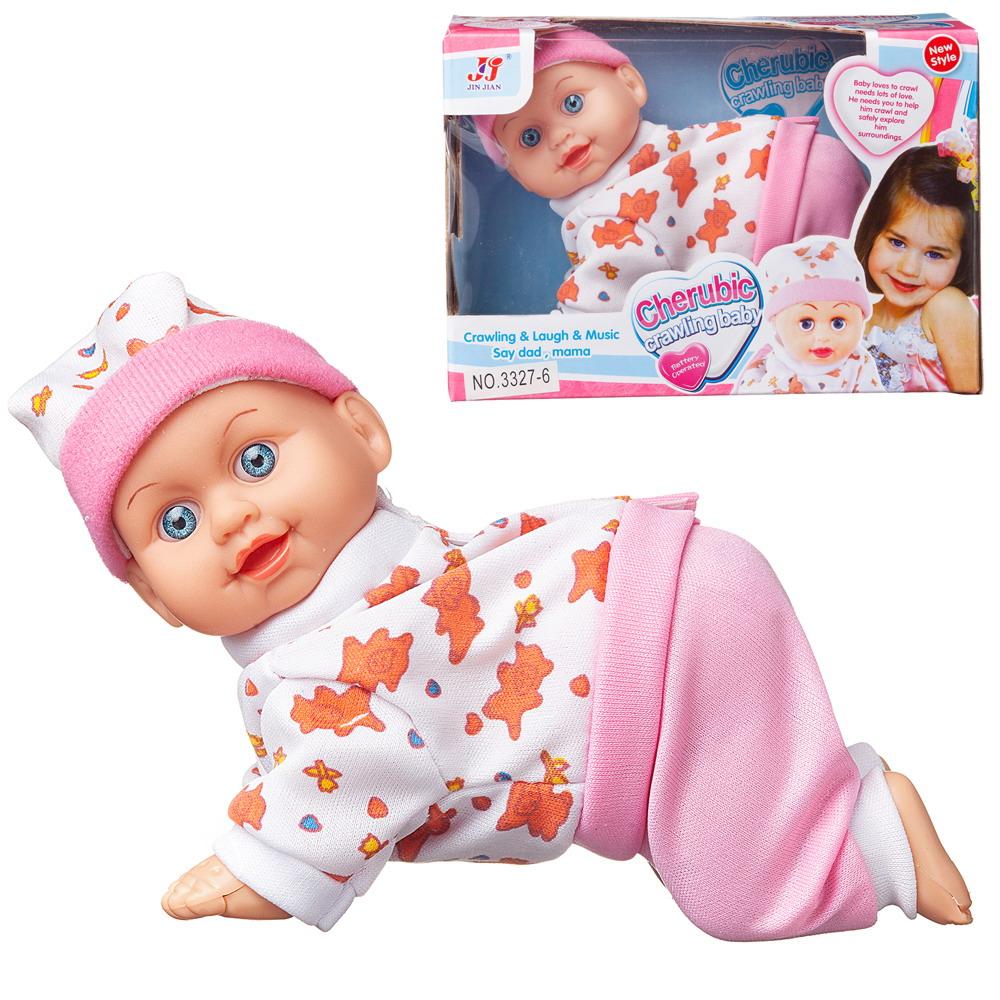 Кукла Junfa Пупс ползающий, звуковые эффекты, №4 3327-6/w(4)