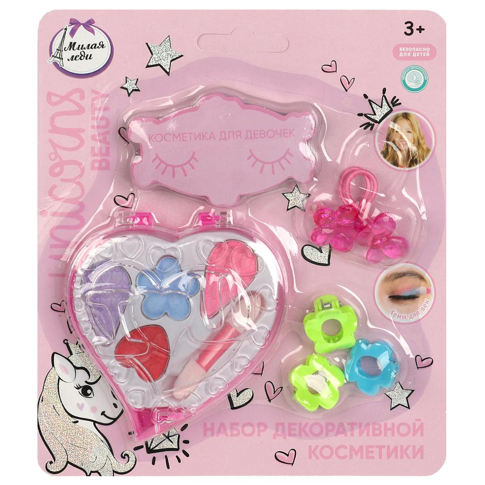 Косметика для девочек: тени 2,8 г. резинка, заколки Милая леди ST0080991C-UNI-ML