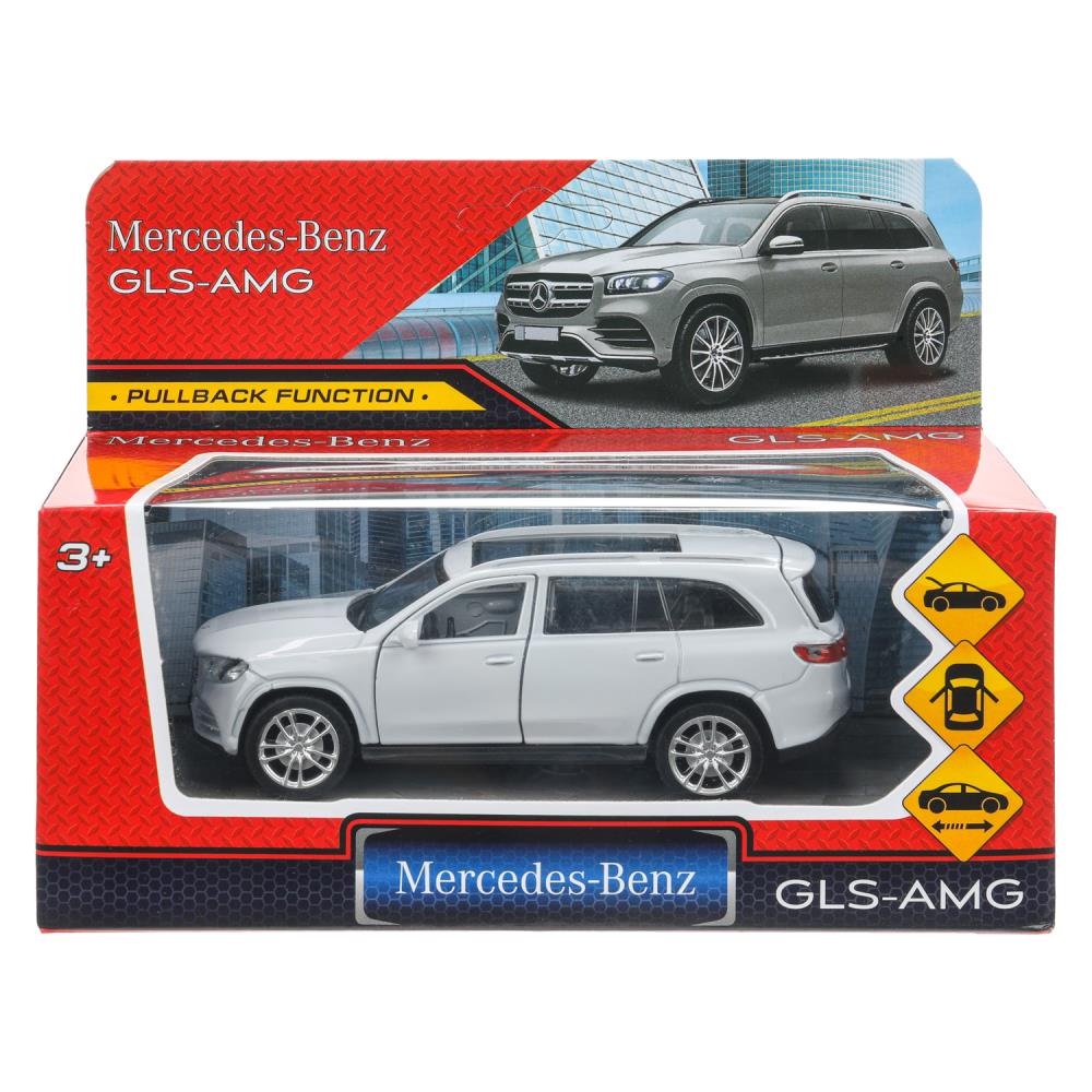 Машина металлическая "Мерседес-Бенц gls class amg" 12 см. серебряный Технопарк GLS-12-SR