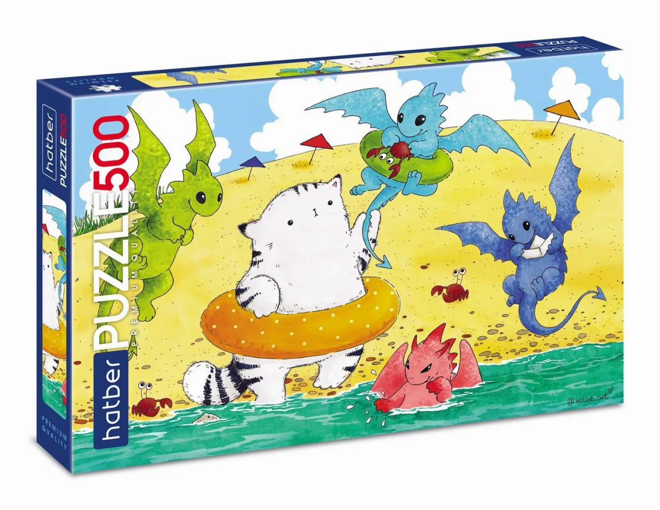 Пазл Hatber Premium Приключения кота Пирожка 500 элементов 480х330мм 086592