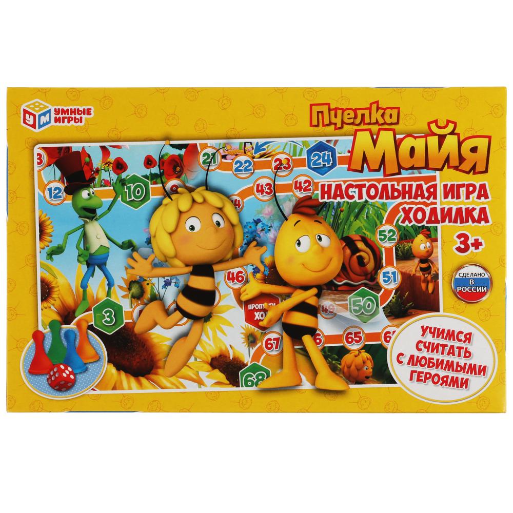 Настольная игра-ходилка Пчелка Майя, серия Умные игры 4680107902276