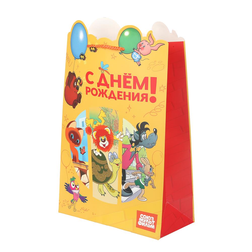 Пакет подарочный креативный "Союзмультфильм" ML, 190 гр/м Чудо праздник PML-130101-SM