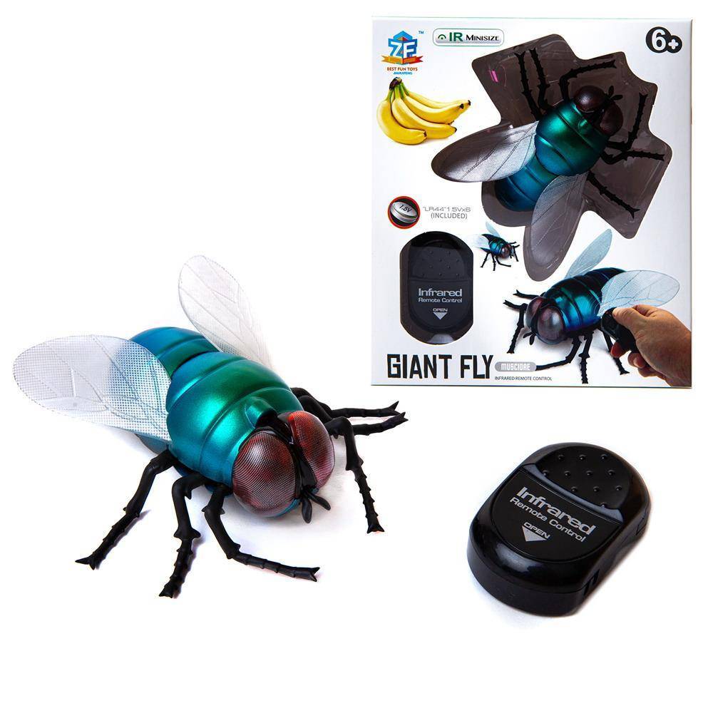 Интерактивное насекомое "Муха" р/у, световые эффекты Junfa 9921
