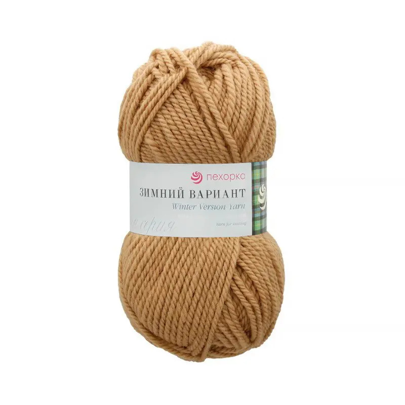 Пряжа ПЕХОРКА Зимний вариант 100м/100г цвет 270-Мокрый песок 2120132700