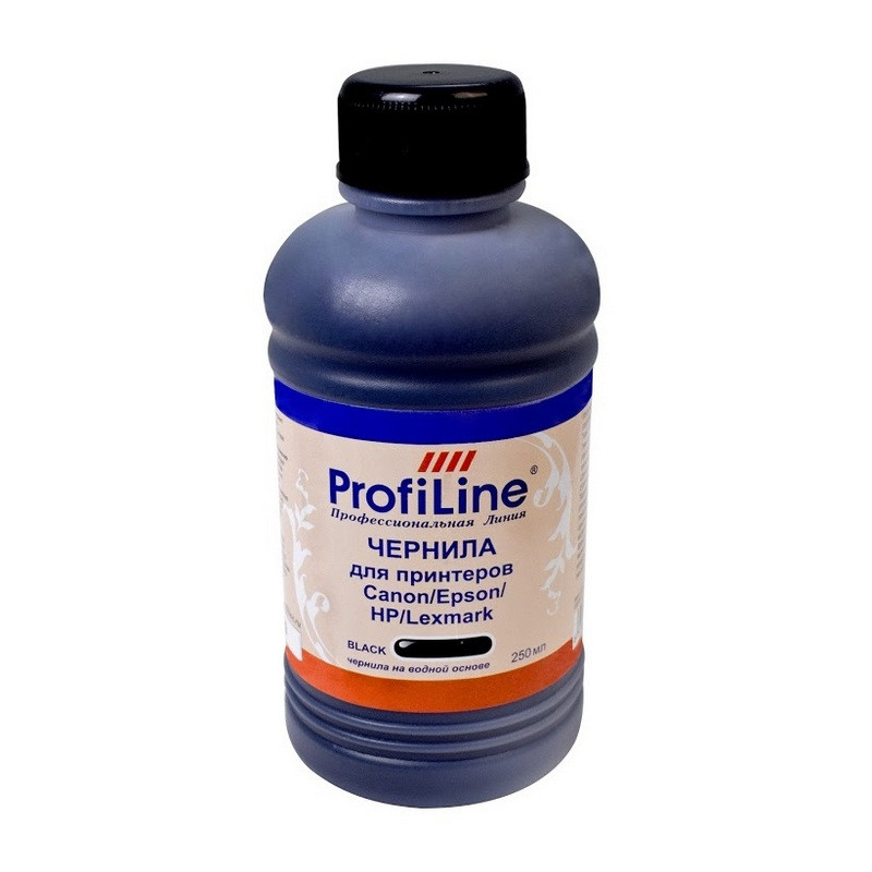 Чернила Premium для Canon/Epson/HP/Lexmark чер. 250 мл вод. ProfiLine 848300