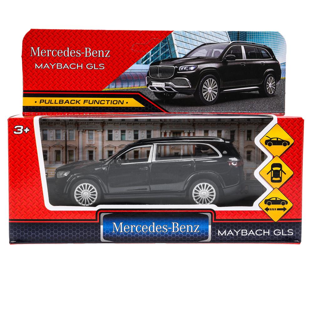 Машина металлическая, Мерседес-Бенц gls Майбах, 12 см. черный, Технопарк MAYBCHGLS-12-BK