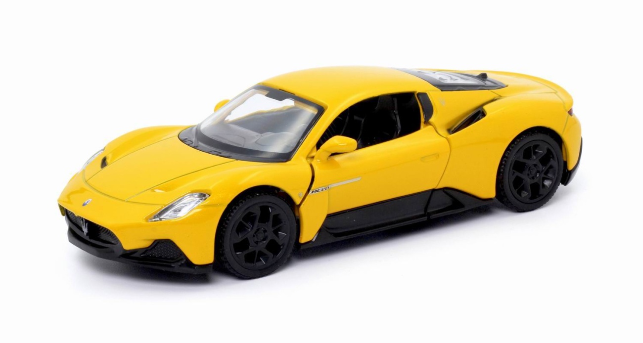 Машина металл RMZ City 1:32 Maserati MC 2020, инерция, двери откр. желтый цвет. 554982S-Y