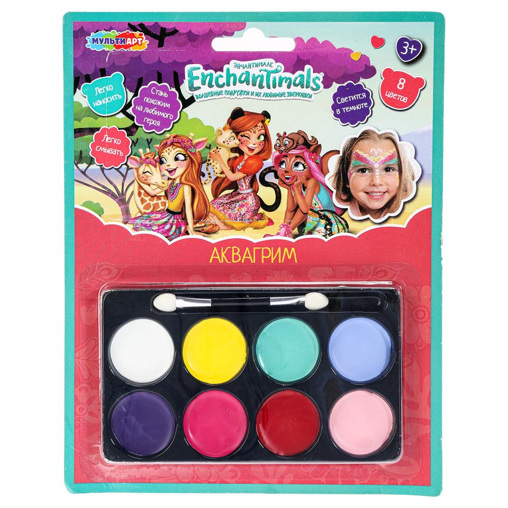 Аквагрим для детей "Энчантималс" (палетка, 8 цветов) MultiArt FACEPAINT-EN3 (48)