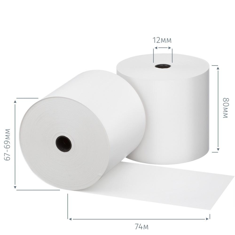 Ролики д/касс 80х74 м. х вт.12 мм из т/б 8шт/уп., 6уп/кор.   858926