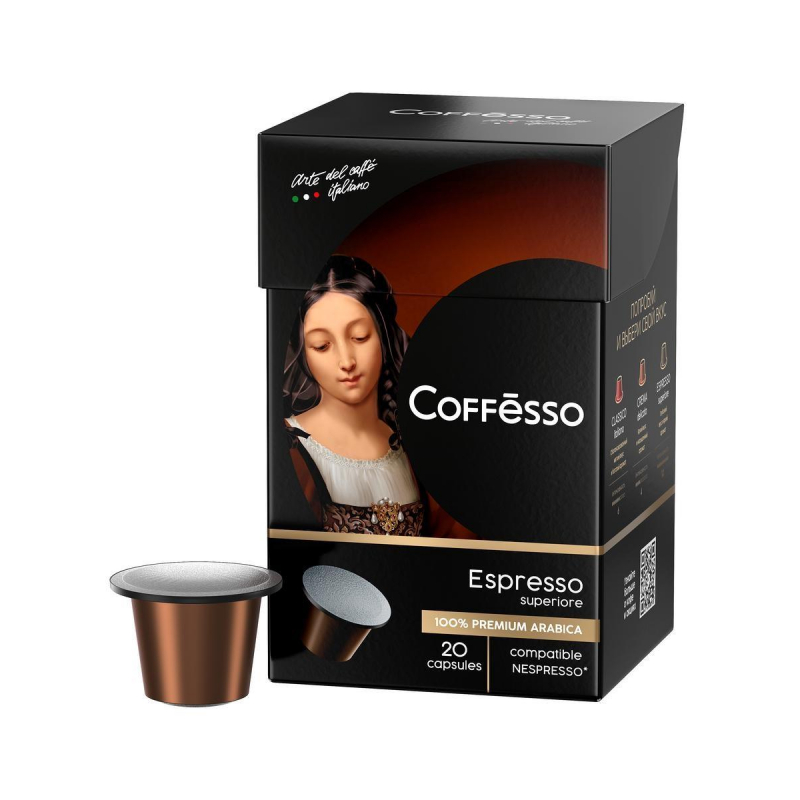 Кофе в/капс. Coffesso Espresso Superiore, 100% Premium Arabica, 20кап 1302824